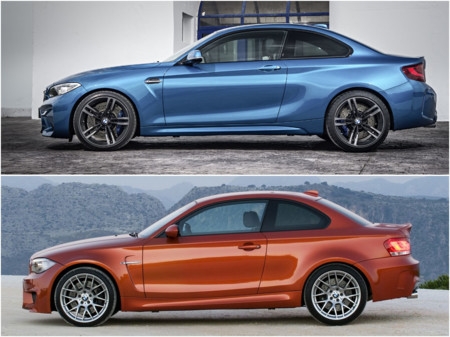 BMW M2 vs Serie 1 M Coupé: comparativa visual