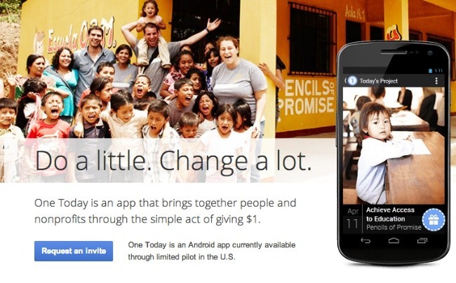 one today google microdonaciones donaciones