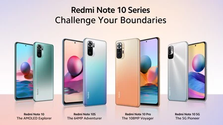 Redmi Note 10, Note 10S, Note 10 5G y Note 10 Pro: la gama media de Xiaomi recibe pantallas AMOLED hasta 120 Hz, 5G y 108 megapixeles