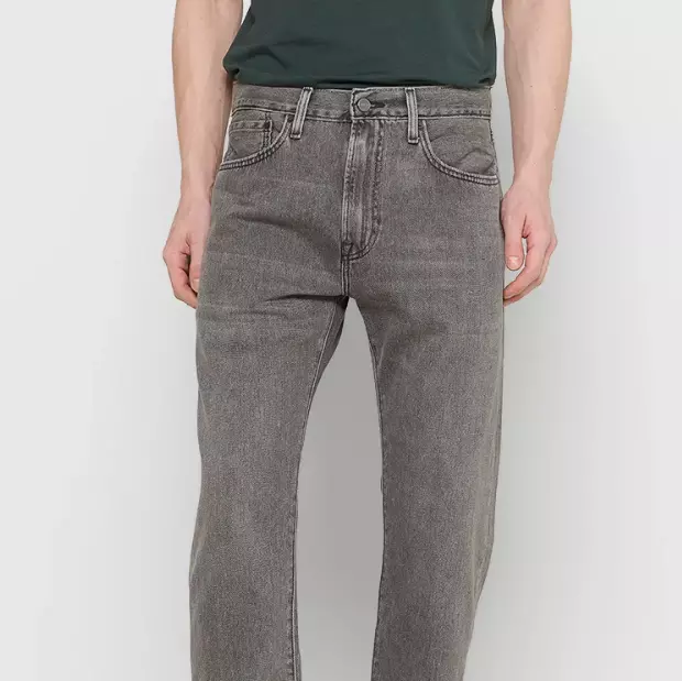 Levi's®
551Z STRAIGHT CROP - Vaqueros boyfriend - gris