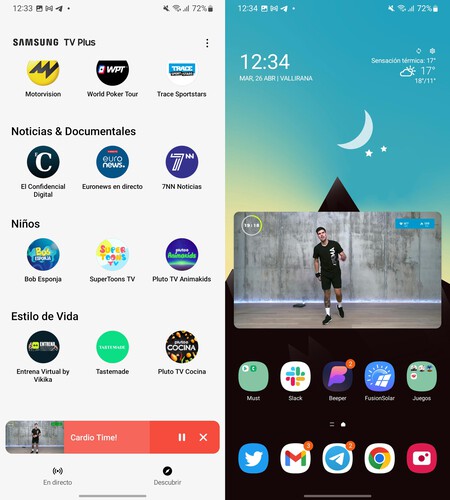 Entrena Samsung Tv Plus