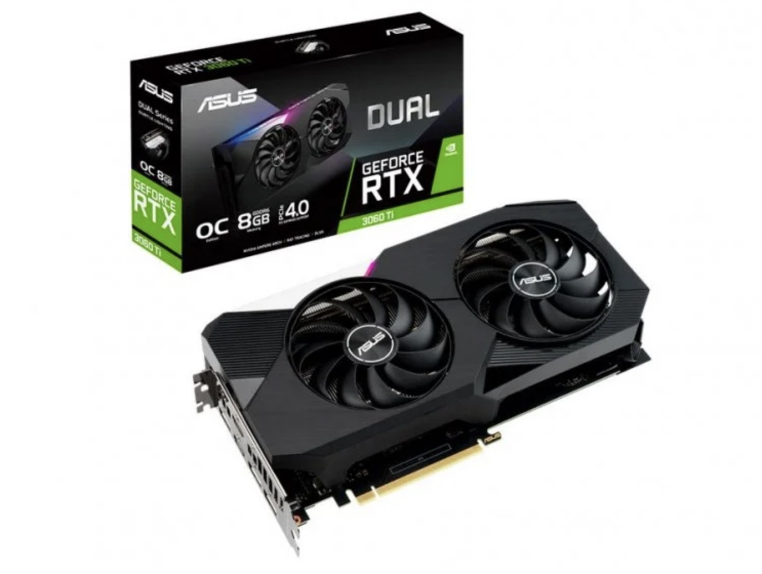 Asus Dual RTX 3060 Ti OC Edition V2 LHR 8GB GDDR6