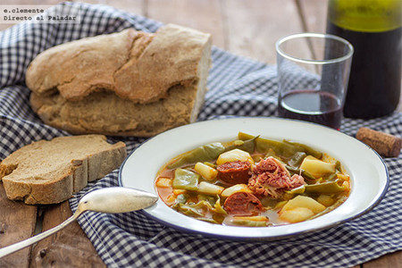 Pote de judías verdes. Receta