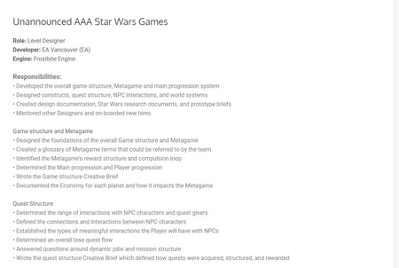 Nuevo Juego Star Wars
