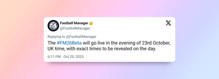 Football Manager 26 Beta Tuit