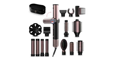 Moldeador Multifuncion Cecotec Airglam 14in1 Flex Black