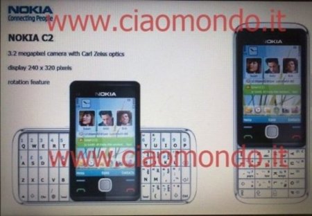 Nokia C2, un teléfono con pantalla giratoria