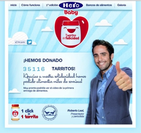 Hero Baby dona más de 35.000 Tarritos de felicidad al Banco de Alimentos