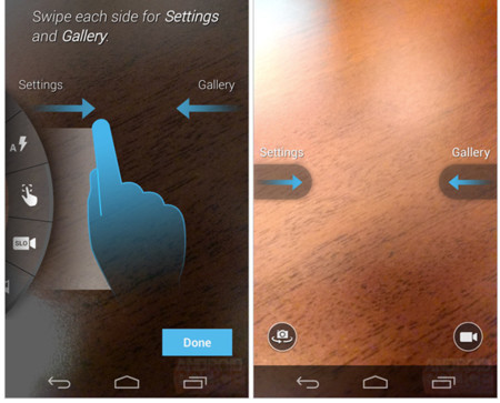 Una interfaz de la cámara basada en gestos para el Motorola Moto X