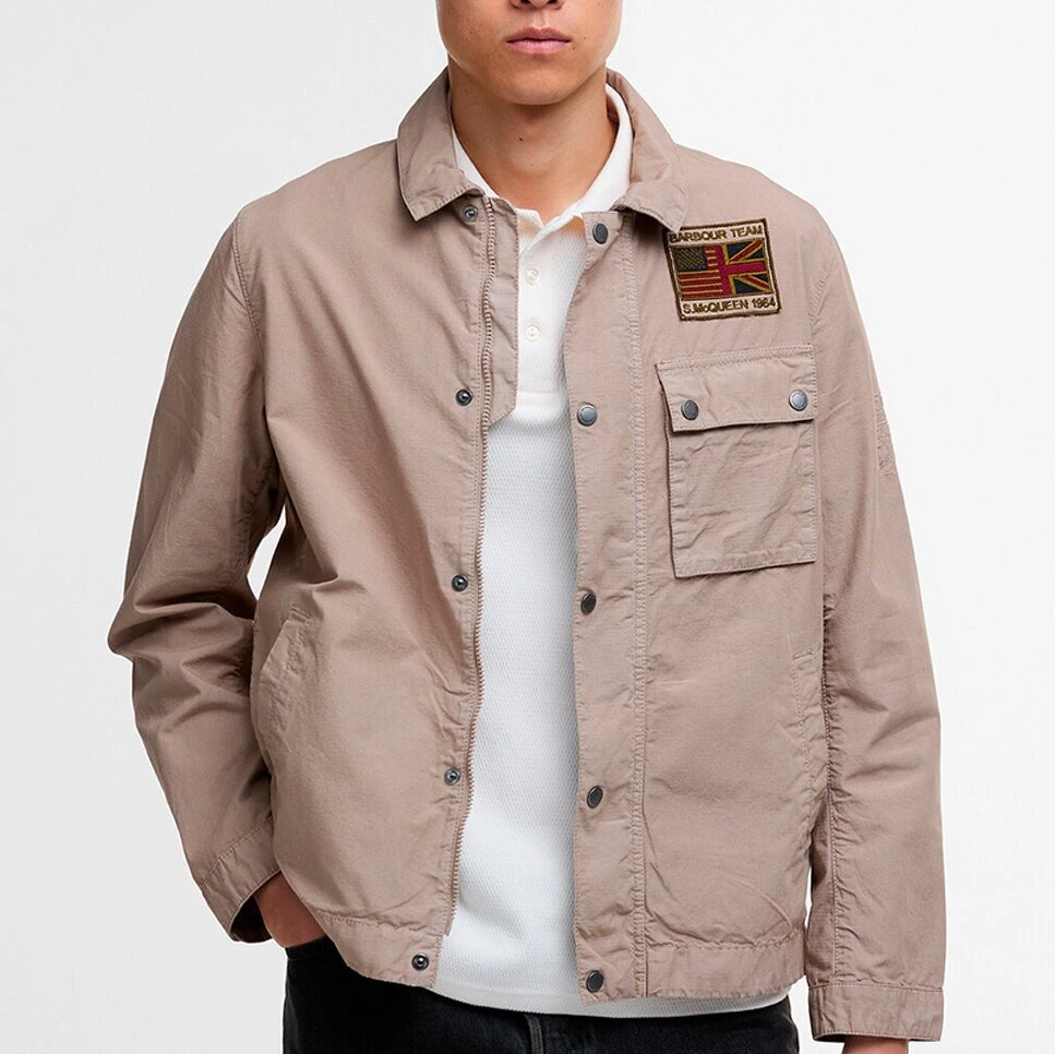 Chaqueta de hombre lisa con bolsillo pecho
