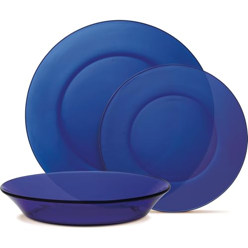 DURALEX | Vajilla Completa 4 Personas 12 Piezas Vidrio Templado Ultraresistente