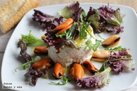 Mousse de ventresca de atún en ensalada. Receta de Navidad para embarazadas