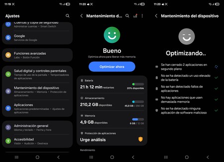 Mantenimiento del dispositivo