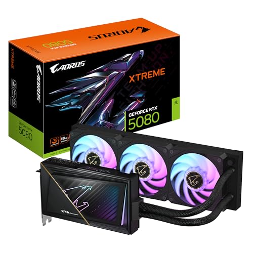 GIGABYTE AORUS GeForce RTX 5080 Xtreme WATERFORCE 16GB