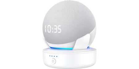 Soporte con batería portátil PlusAcc Dot 4.&5 para el Echo Dot