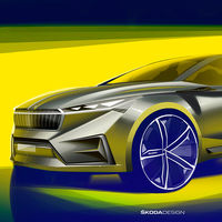 Škoda desvela los primeros bocetos del Vision iV Concept, la antesala de su nuevo coche eléctrico