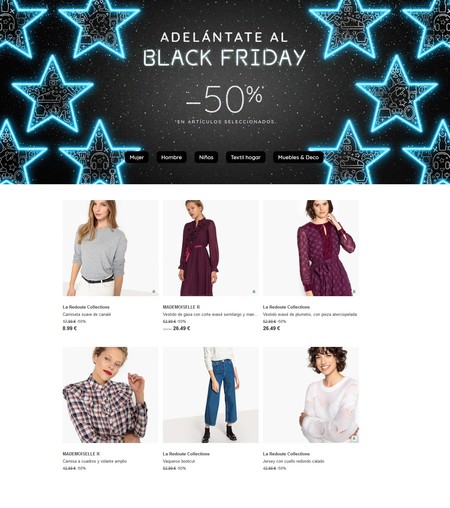 La Redoute no espera al Black Friday y nos ofrece descuentos de hasta el 50% en miles de artículos