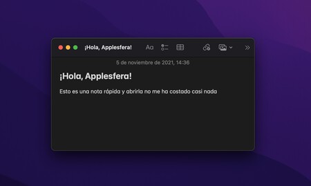 Notas rápidas en macOS Monterey: así puedes usarlas