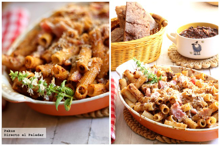 Macarrones sicilianos al pesto rojo. Receta