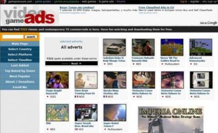 Videogame Ads, el YouTube de los anuncios de videojuegos