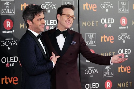 La pareja con más estilo: Joaquín Reyes y Ernesto Sevilla en los premios Goya 2018