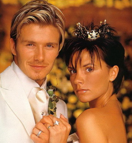 Los Beckham planean casarse de nuevo