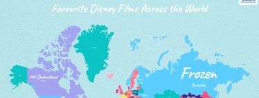 'Frozen' es la película de Disney favorita en buena parte del mundo: así son las preferencias por países de otros clásicos de Disney