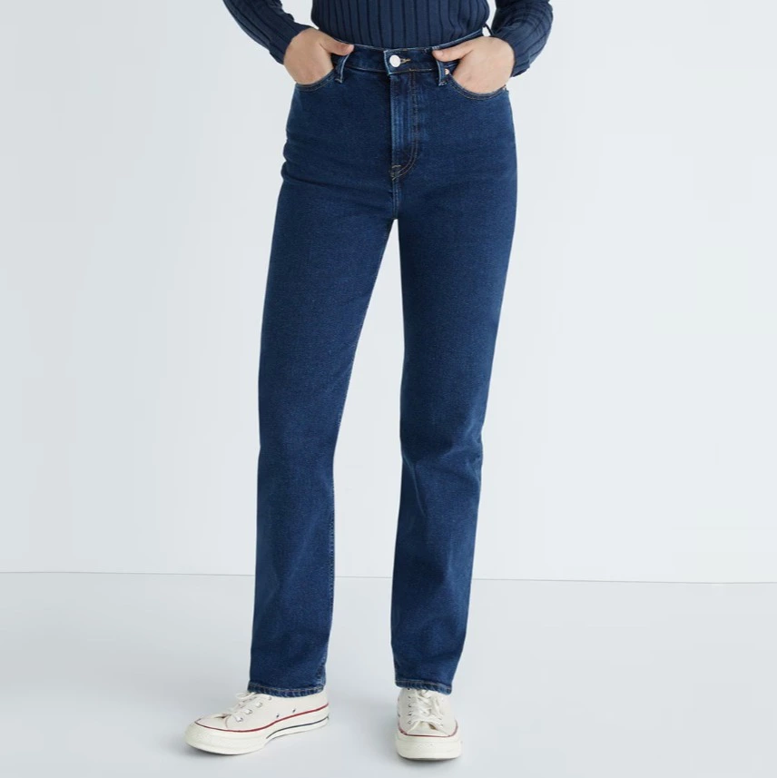 Tommy Hilfiger Vaqueros de mujer Julie de tiro ultra alto y fit recto