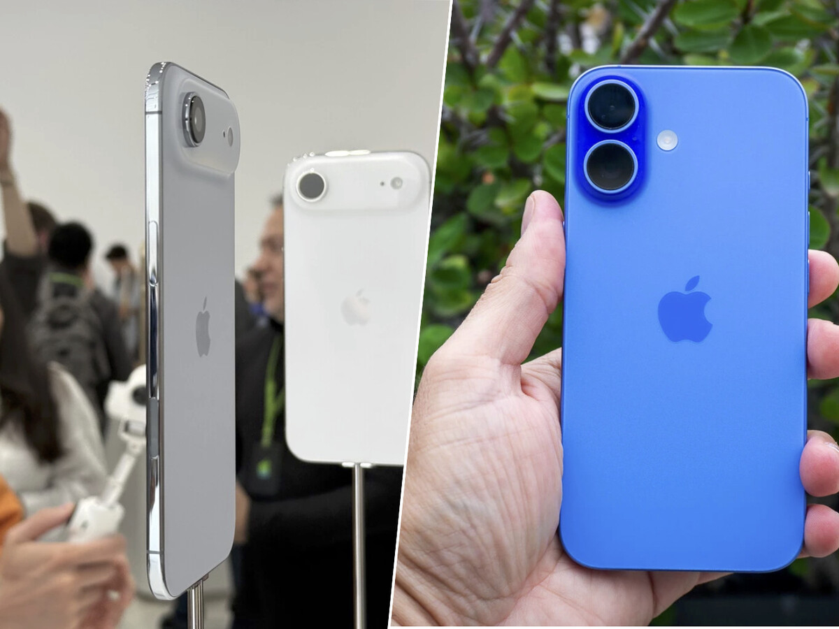 Así quedan el iPhone 17 y iPhone Air contra el iPhone 16 y el