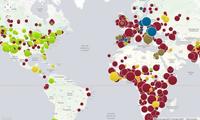 Un mapa mundial muestra los brotes de enfermedades que podrían controlarse con las vacunas