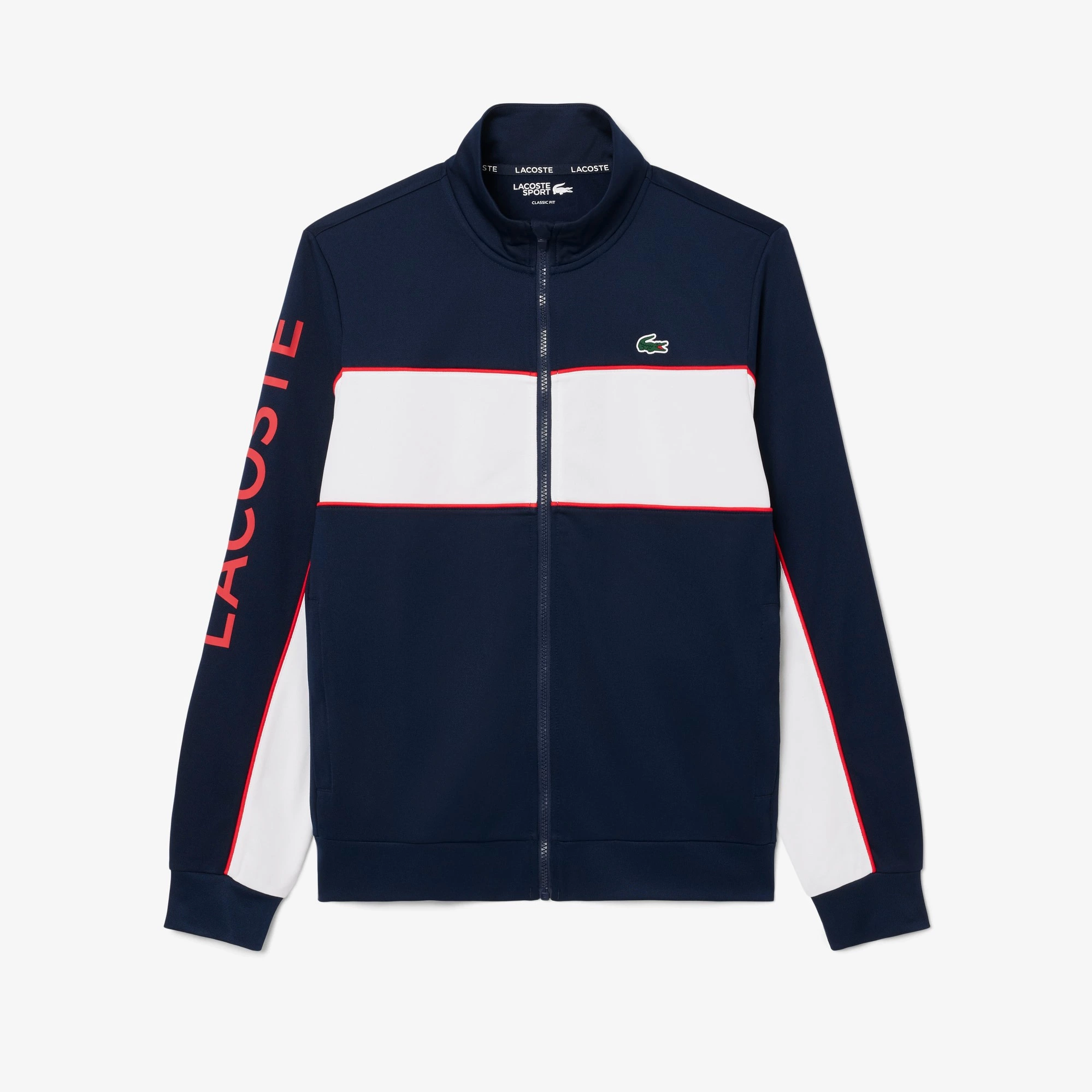  Sudadera deportiva con cremallera y estampado de la marca 