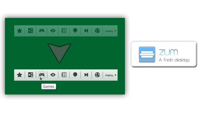Zum: Lanzador de apilcaciones minimalista
