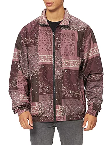 Urban Classics Tb4471-90´s Track Jacket Chaqueta, Bandana AOP, XL para Hombre
