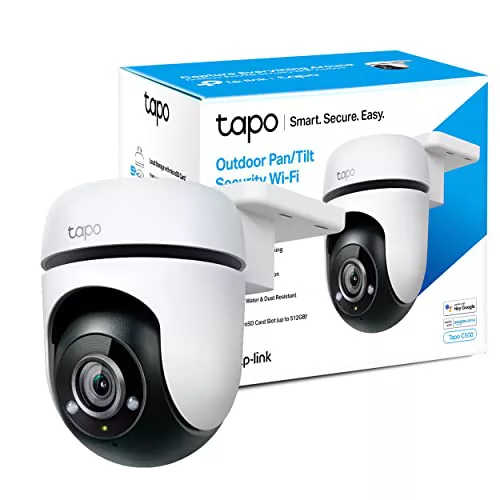 TP-Link Tapo C500 - 360° Outdoor Wi-Fi Surveillance Camera, 1080p Resolution, Motion Detection, Night Vision up to 30 m, Two-Way Audio, Siren, Alexa and Google Compatible