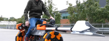 Un fan demasiado friki de Star Wars se ha montado su propia moto Speeder: Desafía las leyes de la física, pero funciona