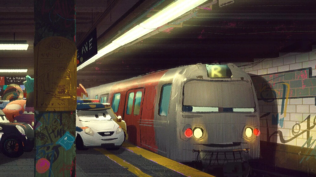El cancelado spin-off de 'Cars' sobre trenes que prometía ser una mezcla entre 'The Warriors' y '¡Jo, qué noche!' 
