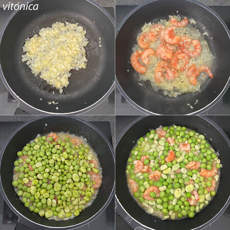 Guisantes Habas Gambas Pasos