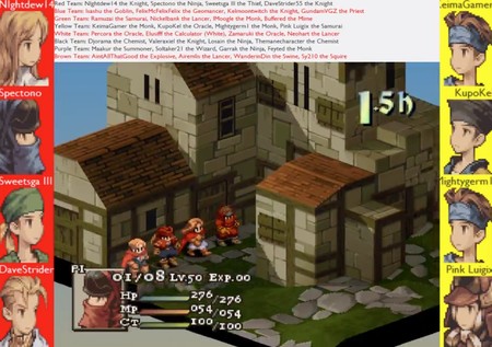 Más locuras en Twitch: gente apostando dinero falso en un streaming con batallas de Final Fantasy Tactics controladas por la IA