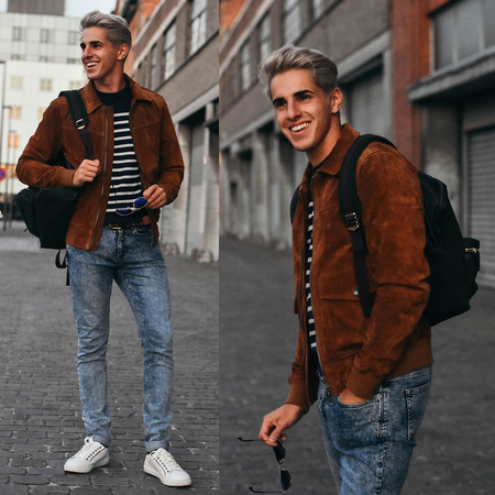 La chaqueta de suede triunfa como el must have de la moda en las calles este otoño
