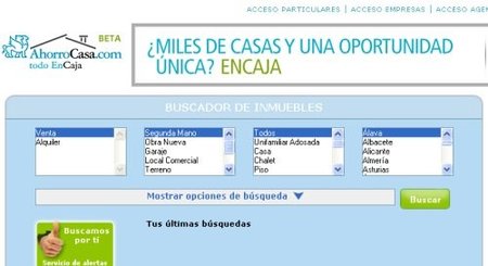 Arranca la página de venta inmobiliaria de las Cajas de Ahorro