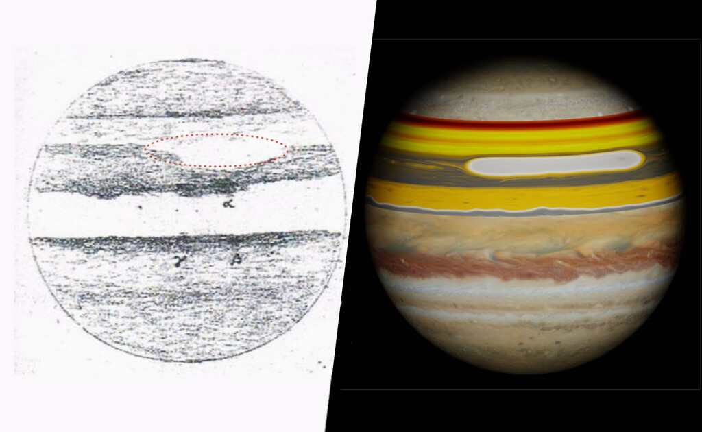 Hace casi cuatro siglos Cassini observó una mancha en Júpiter. Un equipo español ha mostrado que no es la que podemos ver hoy