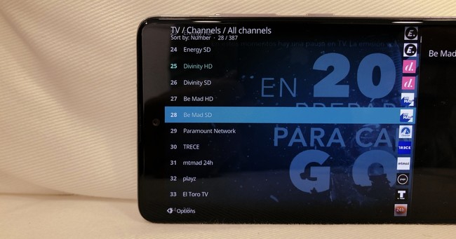 Canales de la TDT en Kodi para Android