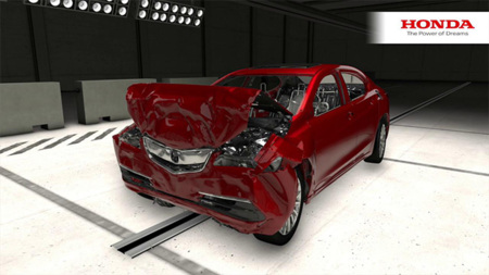 Honda se lleva las pruebas de choque al mundo digital