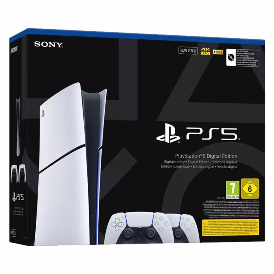 PlayStation 5 Digital + 2 DualSense