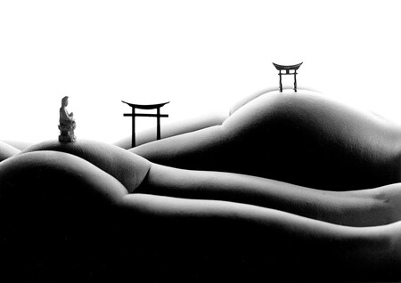 ‘Bodyscapes’, cuando el cuerpo humano se convierte en el marco ideal donde recrear paisajes o escenas cotidianas, por Allan Teger