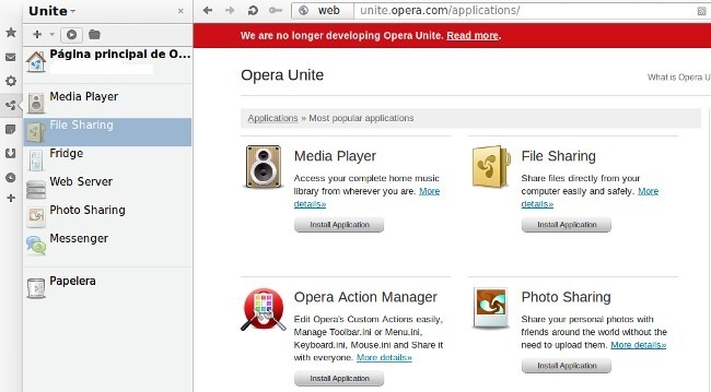 Opera abandona el desarrollo de Unite y los Widgets