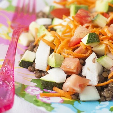 Receta de ensalada de lentejas con vinagreta de mostaza