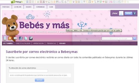 Bebés y más todos los días en tu correo, Facebook y Twitter
