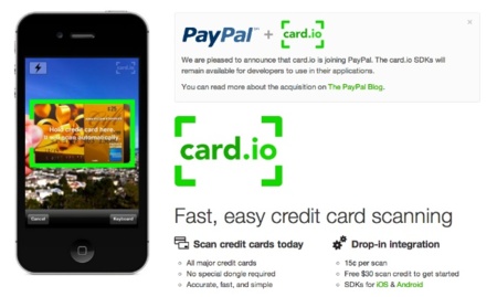 PayPal adquiere el servicio card.io para mejorar sus capacidades contra Square