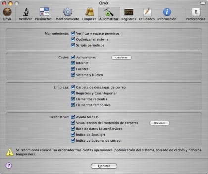 Pantalla de Onyx